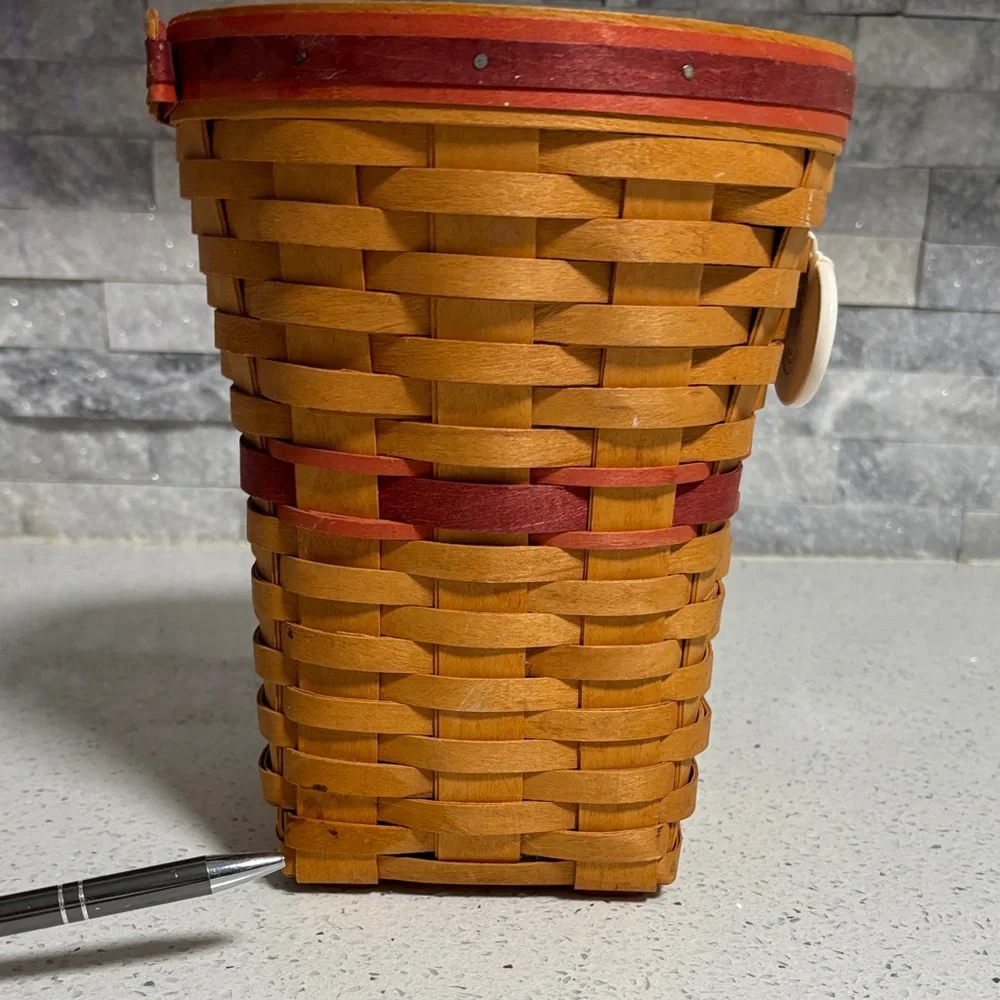 Longaberger “Snapdragon” Handwoven in USA Basket Collectible Heirloom Signed